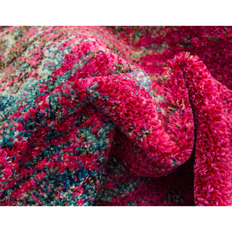 Mistana™ Adrianne Abstract Pink Area Rug & Reviews Wayfair